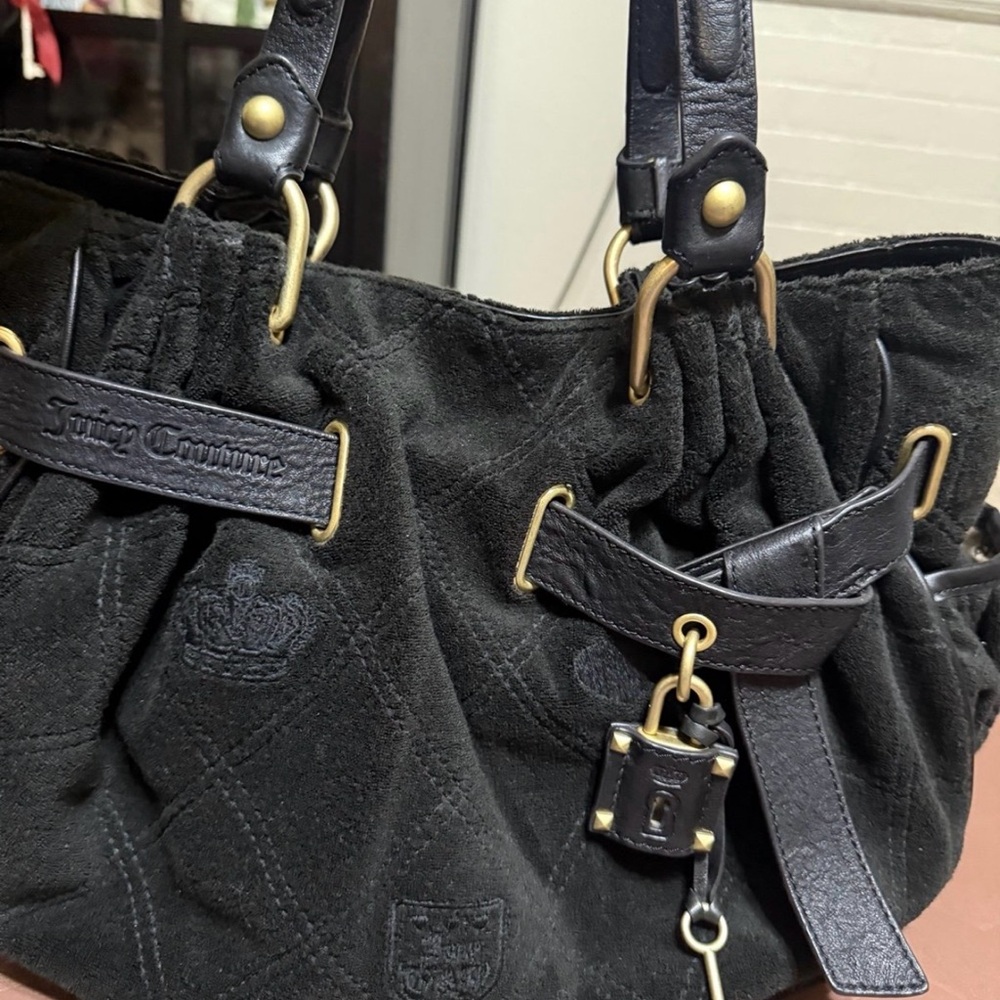 Vintage Juicy Couture Black Brass Hardware